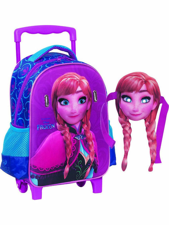 Gim Frozen Anna Σχολική Τσάντα Τρόλεϊ Νηπιαγωγείου Πολύχρωμη