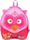 Okiedog Wild Pack Owl Σχολική Τσάντα Πλάτης Νηπιαγωγείου Ροζ με Θήκη για Παγούρι