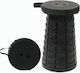 Folding stool Stool Beach Black 25x45cm