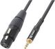 Power Dynamics Cable Kabel XLR-Buchse - 3,5 mm Stecker Schwarz 0.5m 177.116