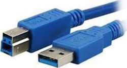 MediaRange 5m USB 3.0 Cable A-Male to B-Male Blue (MRCS150)