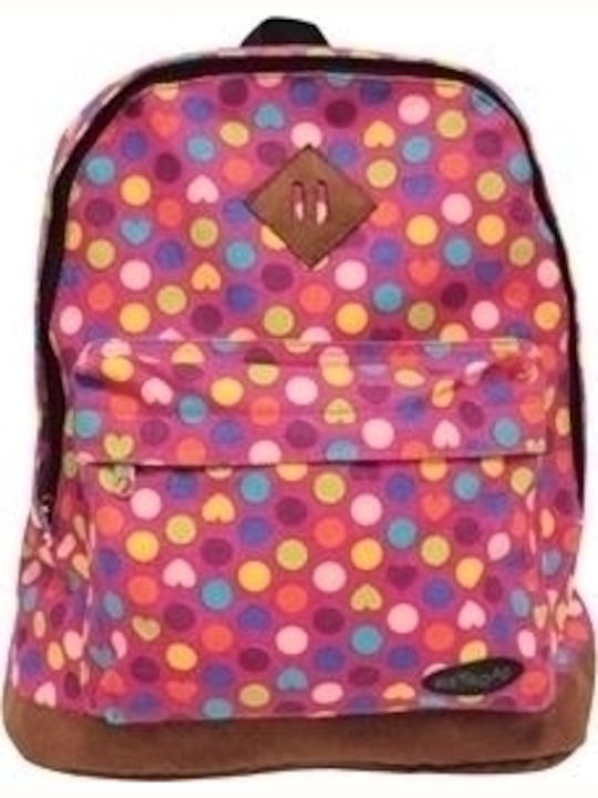 Keyroad School Bag Backpack Junior High-High School Multicolored