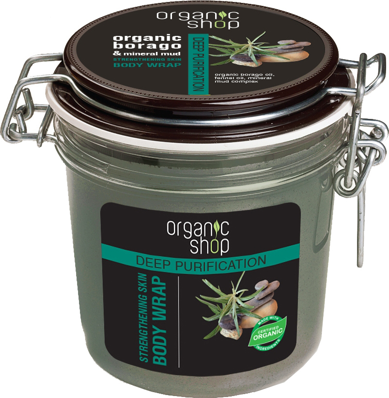 Organic Shop Deep Purification Strengthening Skin Body Wrap 350ml