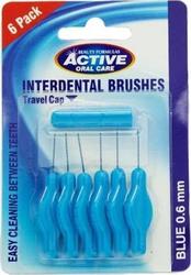 Active Oral Care Easy Cleaning Between Μεσοδόντια Βουρτσάκια 0.6mm 6τμχ