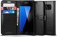 Spigen Wallet S Synthetisches Leder Schwarz (Galaxy S7 Edge) 556CS20050