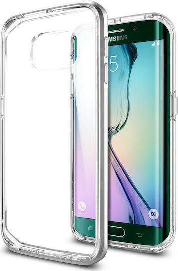 Spigen Neo Hybrid CC Задна корица Пластмаса 1.2мм Сребрист (Galaxy S6 Edge)