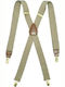 Braces men's monochrome khaki at 30mm with elastic length 120 cm (adjustable) OEM 30120