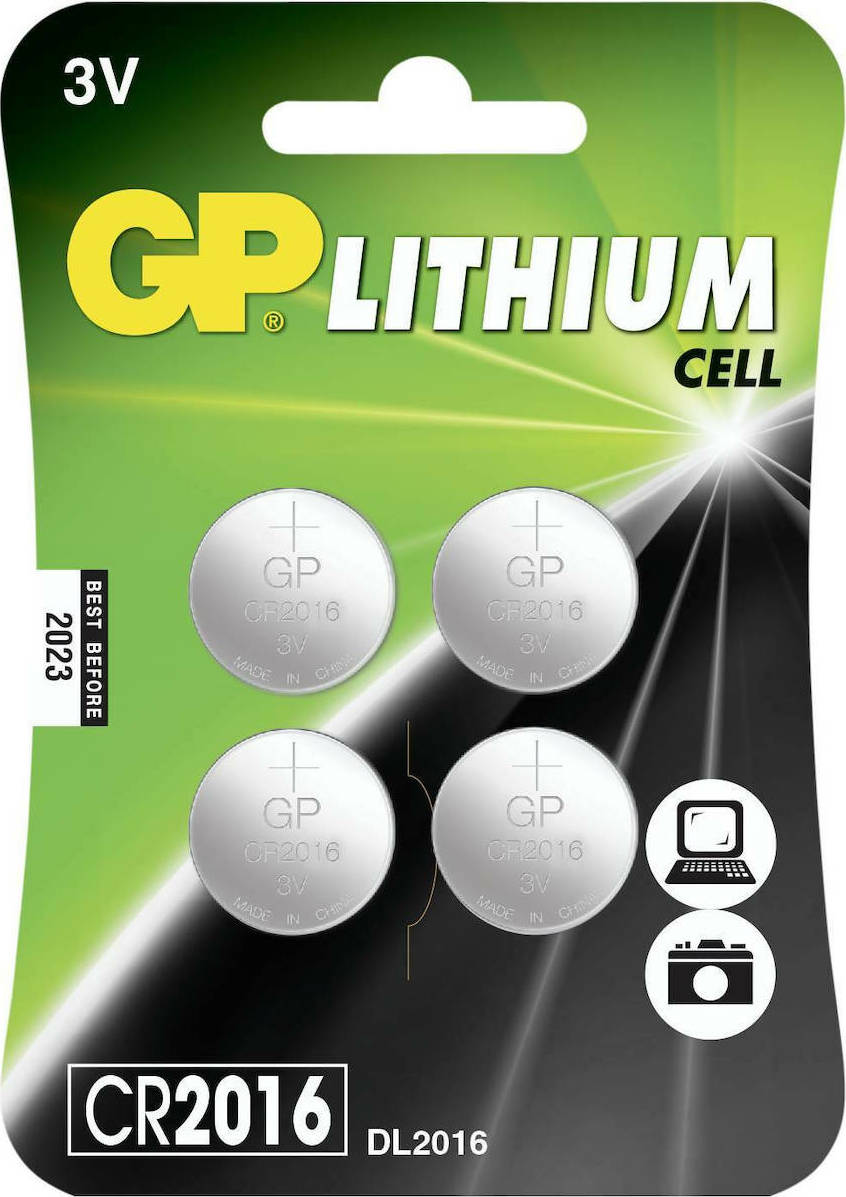 GP Batteries Lithium Cell CR2016 (4τμχ) - Skroutz.gr