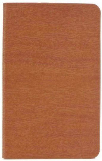 Blun Wood Flip Cover Lederartig Braune (Galaxy Tab A 9.7)