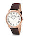 Folli Follie Perfect Match Watch with Brown Leather Strap