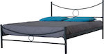 Ιαλυσός Κρεβάτι Διπλό Μεταλλικό 150x200cm
