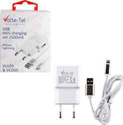 Volte-Tel с USB-A порт и кабел Lightning Бял (V...