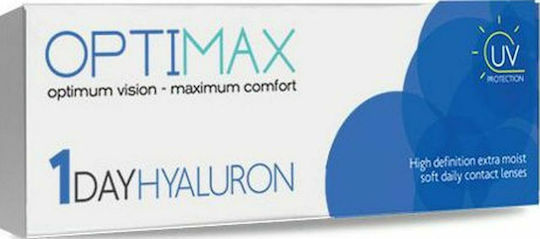 Optimax Hyaluron 1day 30 Ημερήσιοι Φακοί Επαφής Υδρογέλης με UV Προστασία