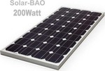 BAO-200 Monocristalină Panou Fotovoltaic 200W 24V 1580x808x35mm