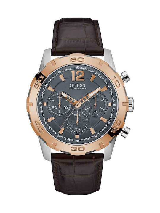 Guess Watch Battery with Leather Strap