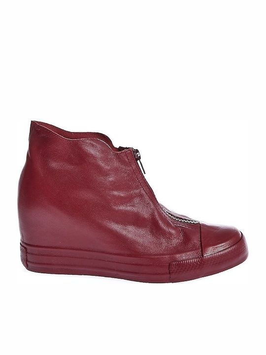 Chuck Taylor All Star Lux Shro Leather Women's Ankle Boots Red