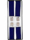 Hosenträger Herren einfarbig blau auf 35mm mit elastischen Länge 120 cm (einstellbar) OEM 30135