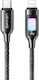 Usams SJ749 Braided USB-C to Lightning Cable 30W Black 1.2m (IP6JK04)