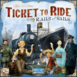 Days of Wonder Joc de societate Ticket To Ride: Rails & Sails pentru 2-5 jucători 10+ ani DOW720026