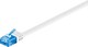 Goobay Flat U/UTP Cat.6a Ethernet Network Cable 3m White 1pcs