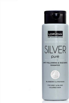 Lorvenn Silver Pure Șampoane de Menținere a Culorii pentru Toate Tipurile Păr 1x300ml