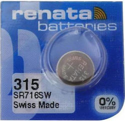 Renata 315/SR716SW Μπαταρία Silver Oxide SR67 1.55V 1τμχ