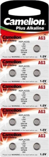 Camelion Plus Alkaline AG3/392/192 LR41 (10τμχ)