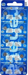 Renata 377/376/SR626SW Αλκαλικές Μπαταρίες LR66 1.55V 10τμχ Renata 377/376/SR626SW Αλκαλικές Μπαταρίες LR66 1.55V 10τμχ