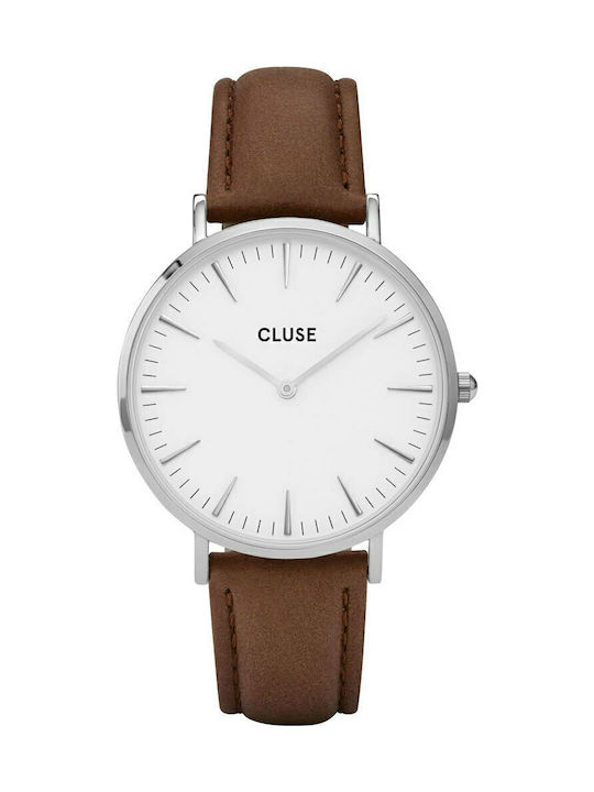 Cluse La Boheme Watch with Brown Leather Strap