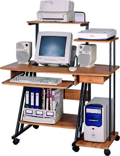 Γραφείο Υπολογιστή Pro Systems 110x78x130εκ. Μπεζ