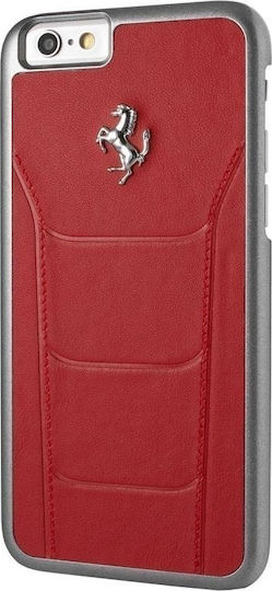 Ferrari Back Cover Πλαστικό / Δερμάτινο Κόκκινο (iPhone 6/6s)