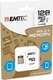 Emtec Gold+ microSDXC 128GB Class 10 U1 UHS-I with Adapter