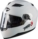 Pilot FR-3 Sv White Motorradhelm Volles Gesicht ECE 22.05 1400gr mit Sonnenblende PIL000KRA20