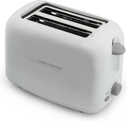 Esperanza Toster Ciabatta EKT002 Toaster 2 Slots 600W White