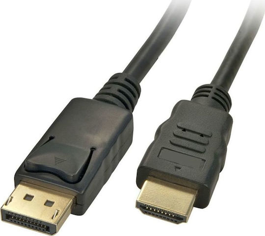 Powertech Cable DisplayPort male - HDMI male 1m (CAB-DP018)