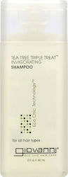 Giovanni Tea Tree Triple Treat Invigorating Shampoos against Dandruff for All Hair Types 60ml
