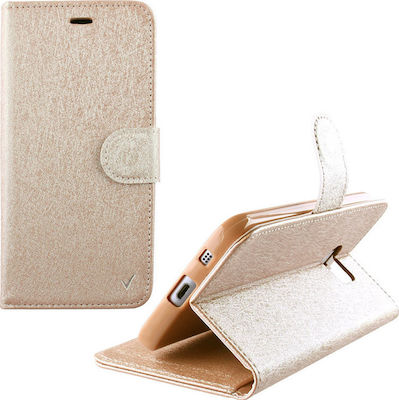 Volte-Tel Synthetic Leather Wallet Gold (LG K8)