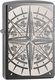 Zippo Compass Winddichter Feuerzeug Flamme Blac...