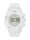 adidas Sprung Digital Men's Watch 44mm Battery with White Rubber Strap