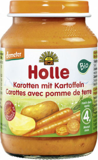 Holle Baby Meal Carrots & Potatoes with Flavor Potato - Carrot No Added Sugar 190gr for 4+ Months