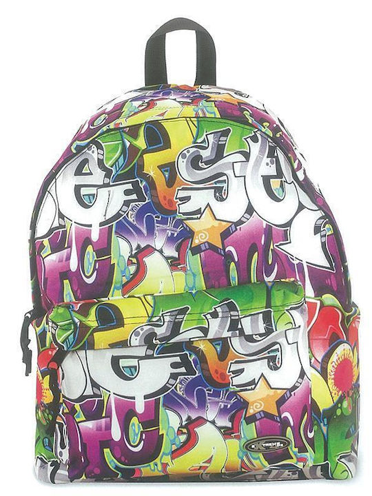 Extreme4Me School Bag Backpack Junior High-High School Multicolored