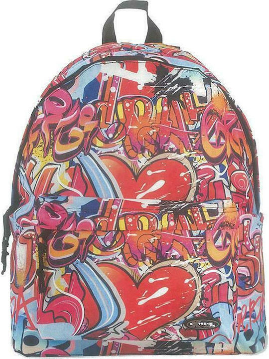 Extreme4Me School Bag Backpack Junior High-High School Multicolored