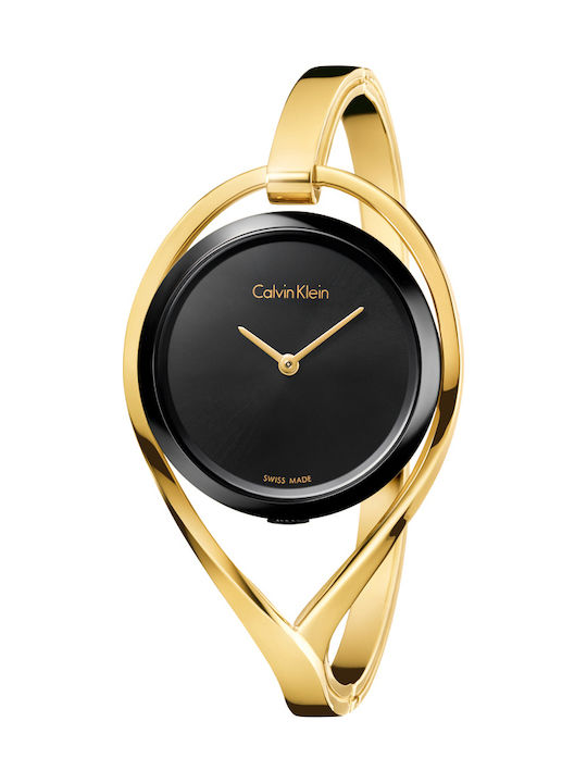 Calvin Klein Uhr mit Gold Metallarmband K6L2S411