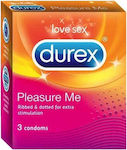 Durex Pleasure Max Ribbed Condoms 3pcs