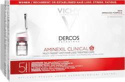 Vichy Dercos Technique Aminexil Clinical 5 Αμπούλες Μαλλιών κατά της Τριχόπτωσης για Γυναίκες 21x6ml