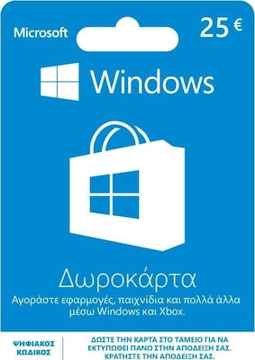 Microsoft Windows Card 25 Euro PC