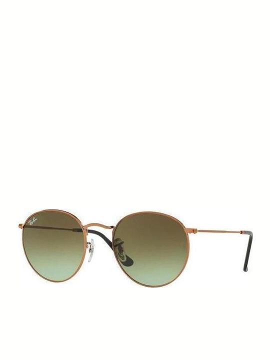 Ray Ban Round Metal Unisex Sunglasses with Blac...