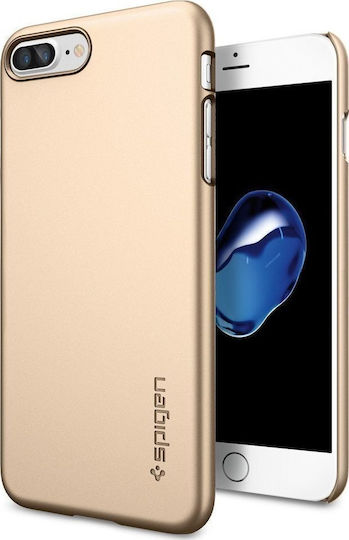 Spigen Thin Fit Back Cover Plastic 0.8mm Gold for iPhone 8/7 Plus