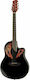 Harley Benton Ηλεκτροακουστική Κιθάρα HBO 850BK Cutaway Black
