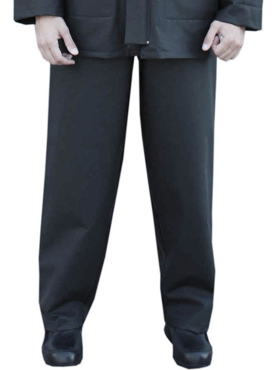 Anorak Ανδρικό Αδιάβροχο Παντελόνι Μηχανής Μαύρο Χρώμα